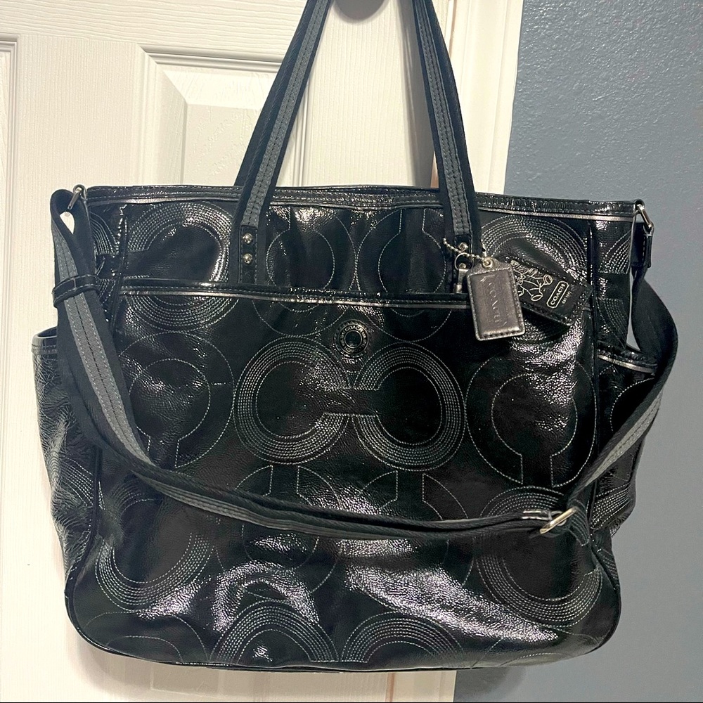 Coach black Baby bag